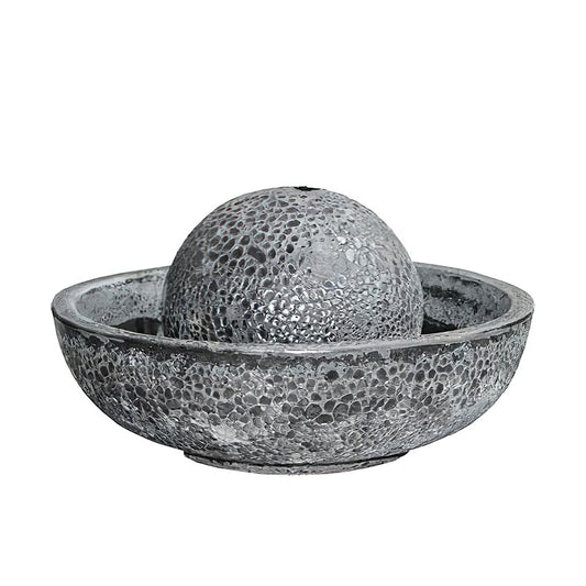  Moderner Gartenbrunnen In Antik Schwarz - Sandblast - Nutara