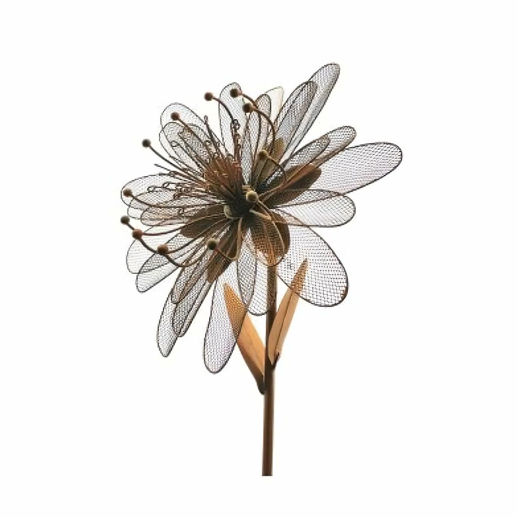  Moderner Gartenstecker Als Blume Aus Rost Metall - Escato