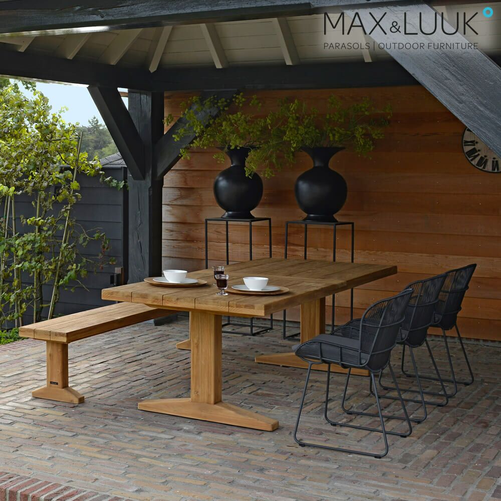  Moderner Gartenstuhl Aus Stahl & Kunststoff - Max&Luuk - Faye Gartenstuhl