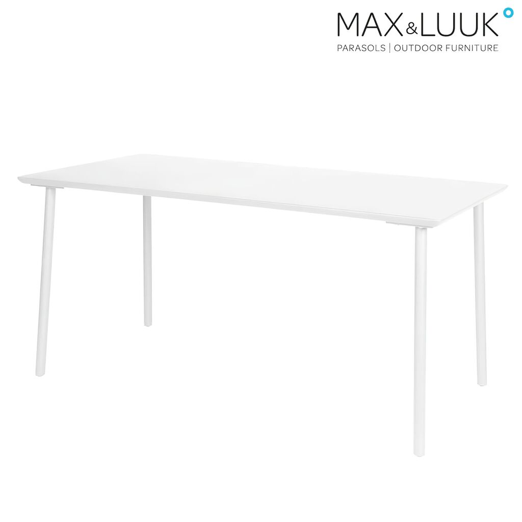  Moderner Gartentisch Rechteckig - 160x80cm - Aluminium - Max&Luuk - George Gartentisch