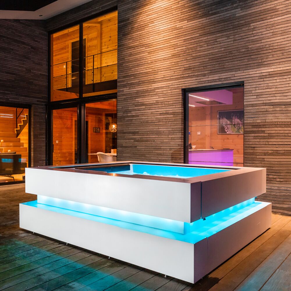  Moderner Luxus Whirlpool Mit 4 Plätzen Aus HPL Und Acryl - Onuris