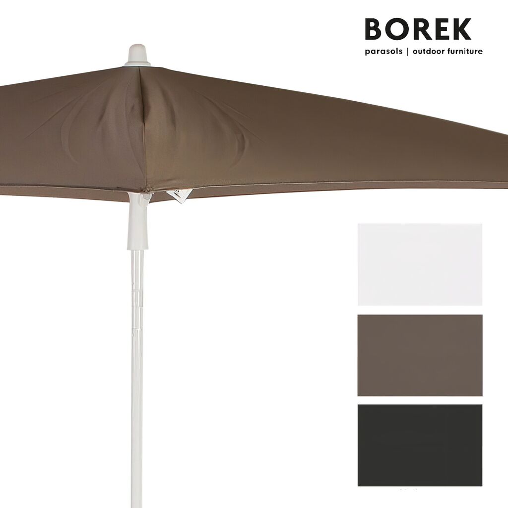  Moderner Sonnenschirm Von Borek - Höhenverstellbar & Kippbar - Stiel 2-teilig - Metall - Parma Sonnenschirm