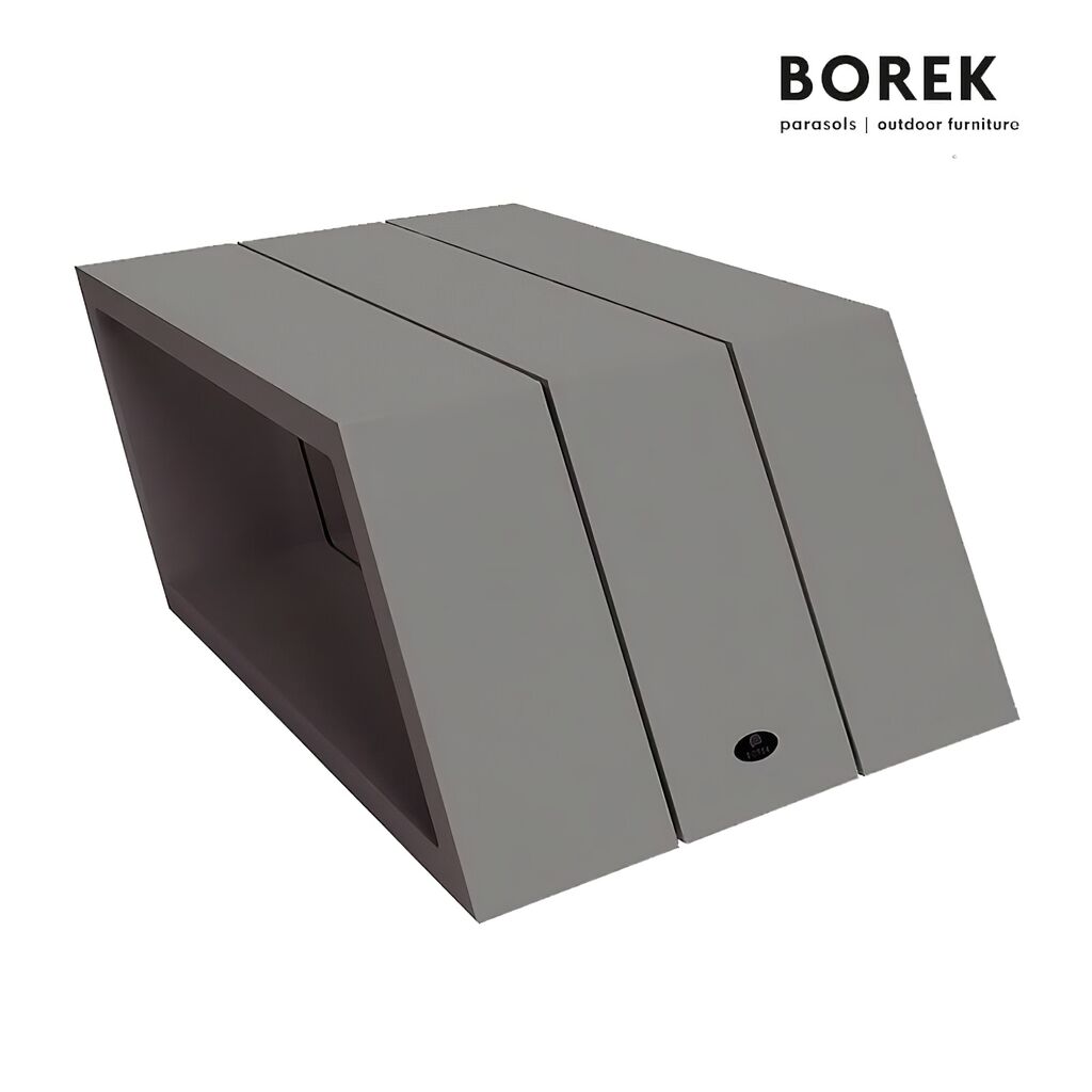  Moderner Tisch Aus Aluminium - Anthrazit - Viking Beistelltisch