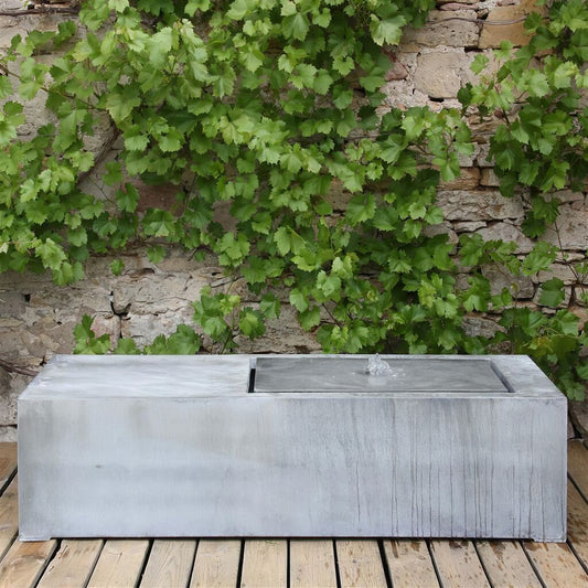  Moderner Zink Sitz Brunnen - Resto