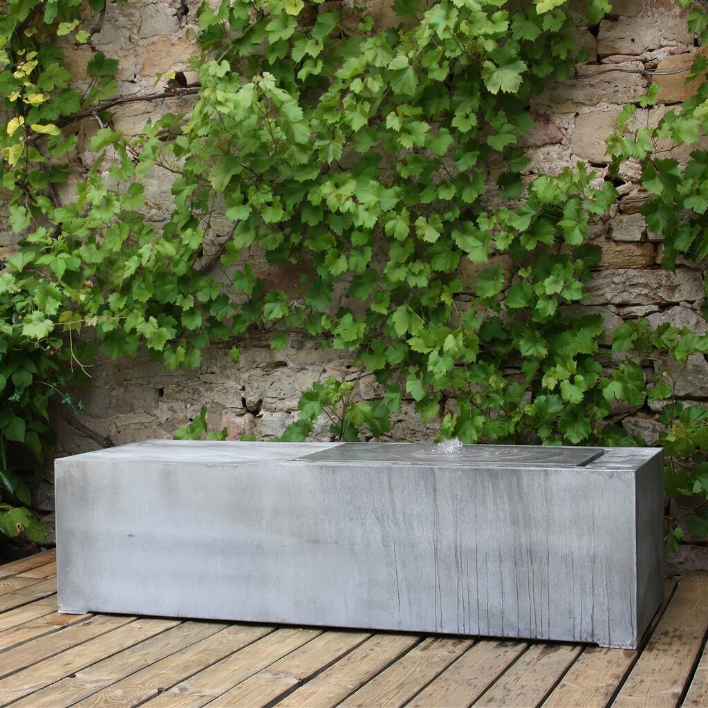  Moderner Zink Sitz Brunnen - Resto