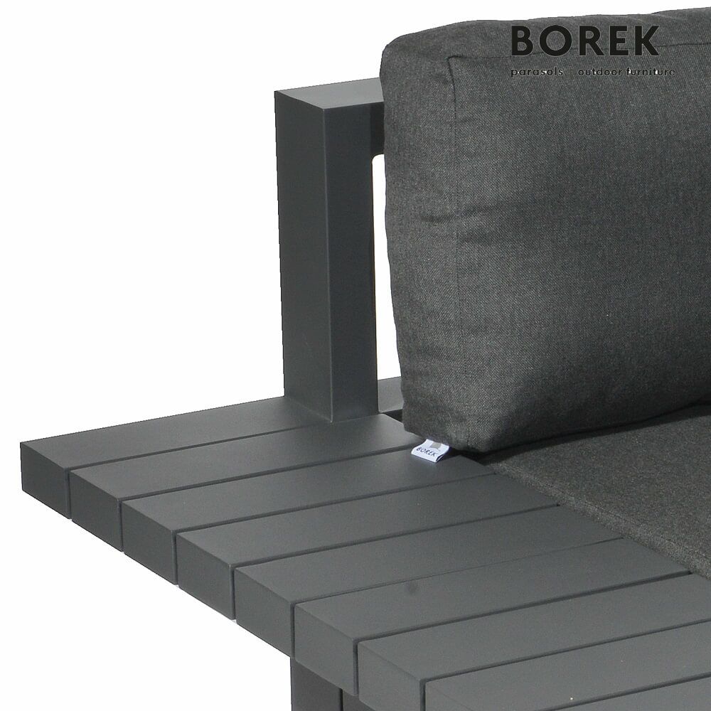  Modernes Garten Loungemodul - Borek - Aluminium - Inkl. Kissen - Murcia Sitzmodul Rechts