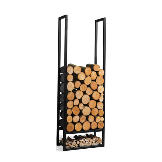  Modernes Holzregal Mit Separatem Bereich Für Anfeuerholz - Kaross Holzregal