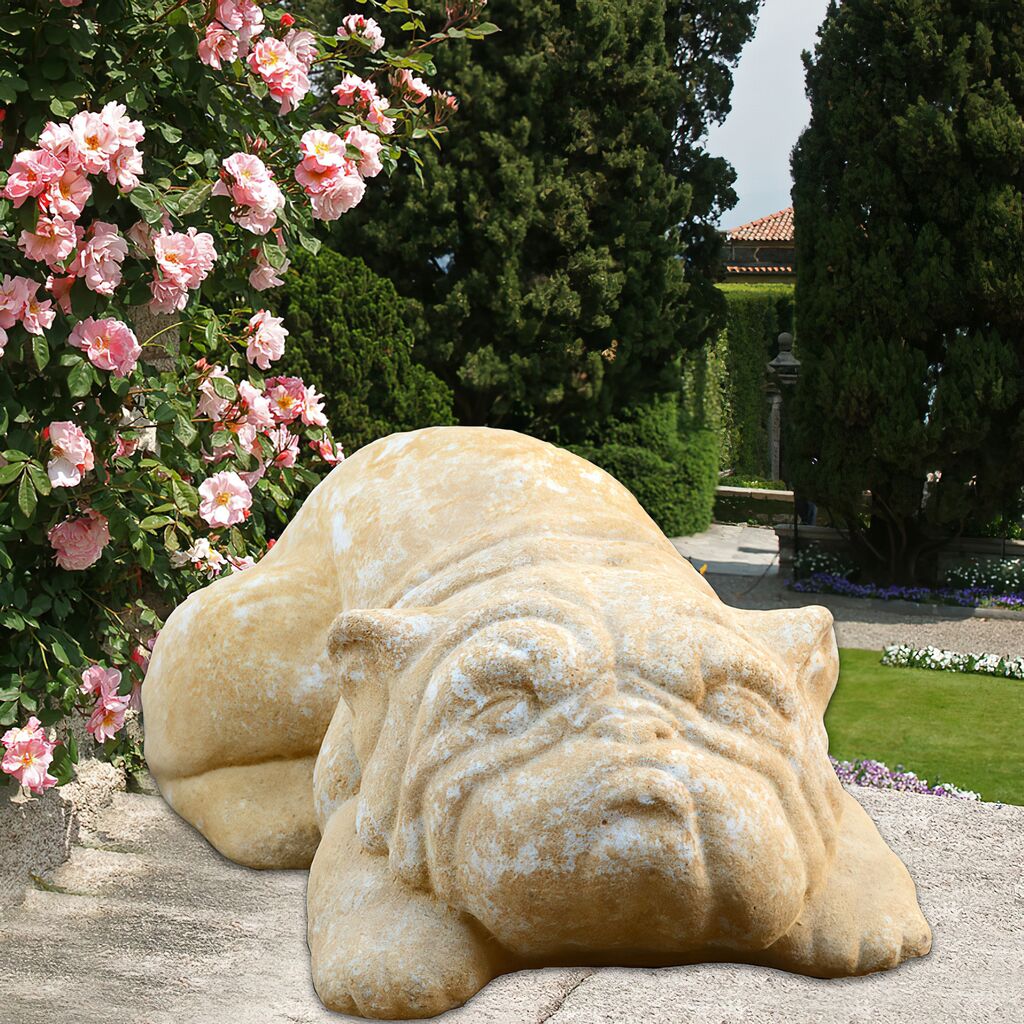  Mops Hundefigur Aus Steinguss - Emma