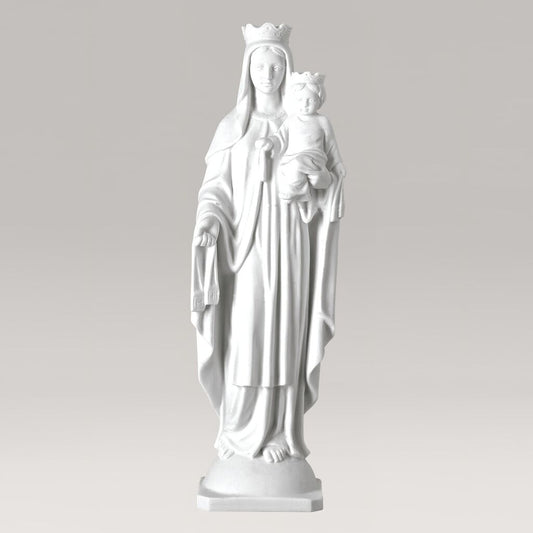  Mutter Gottes Mit Jesus Für Den Garten Aus Marmorguss - Madonna Lumina