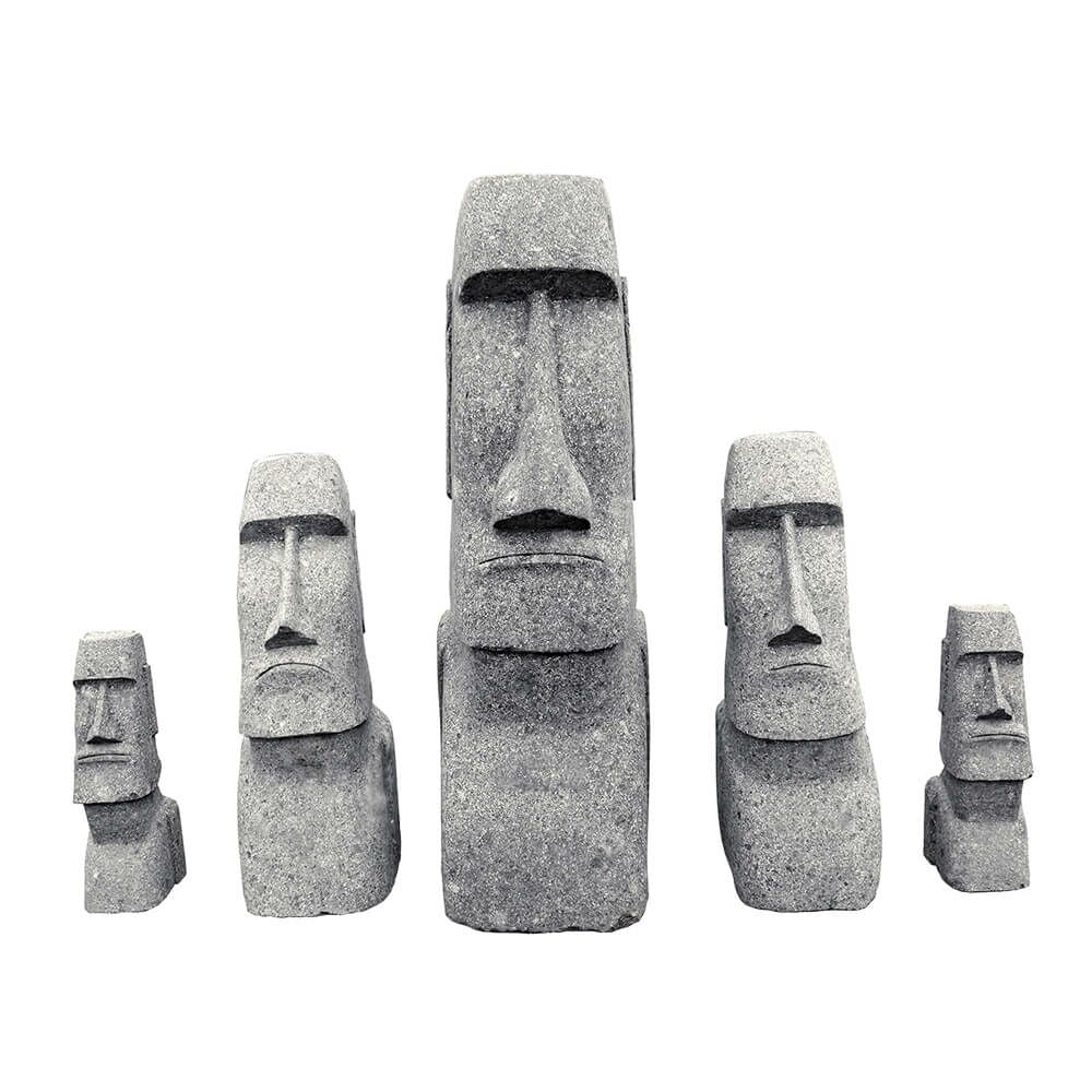  Mystische Moai-Kopf Statue Aus Basanit Für Den Garten - Hotanga