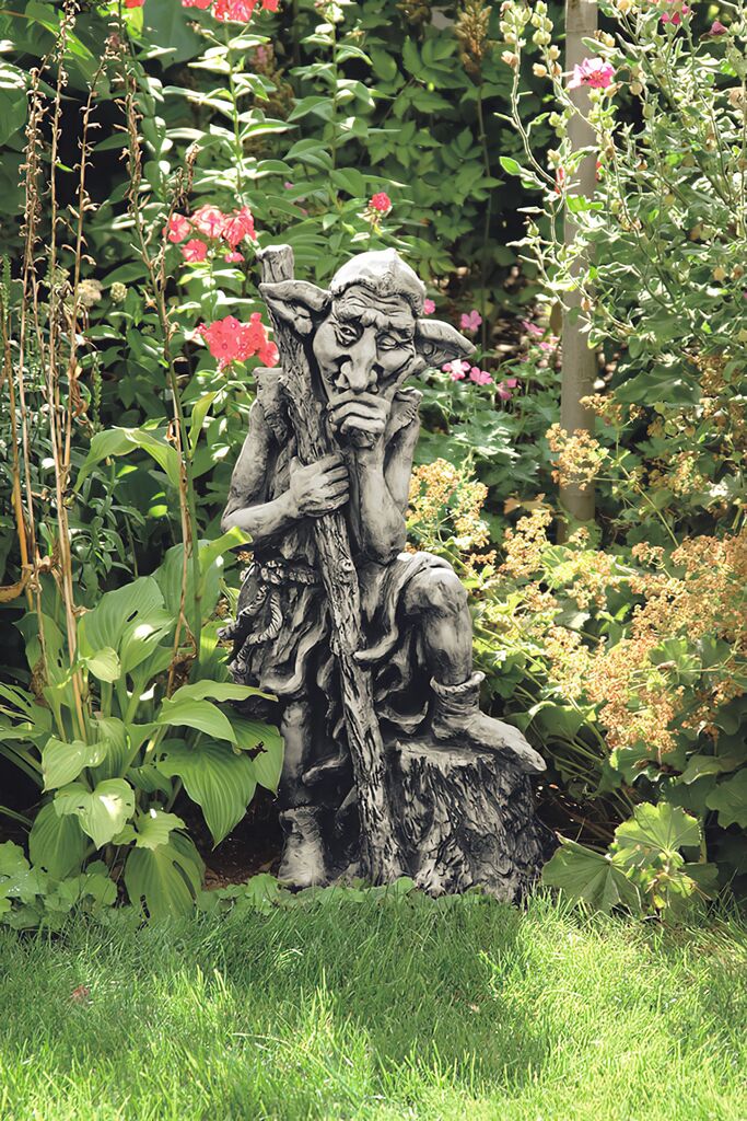  Mystischer Steinguss Gartenkobold - Adalram
