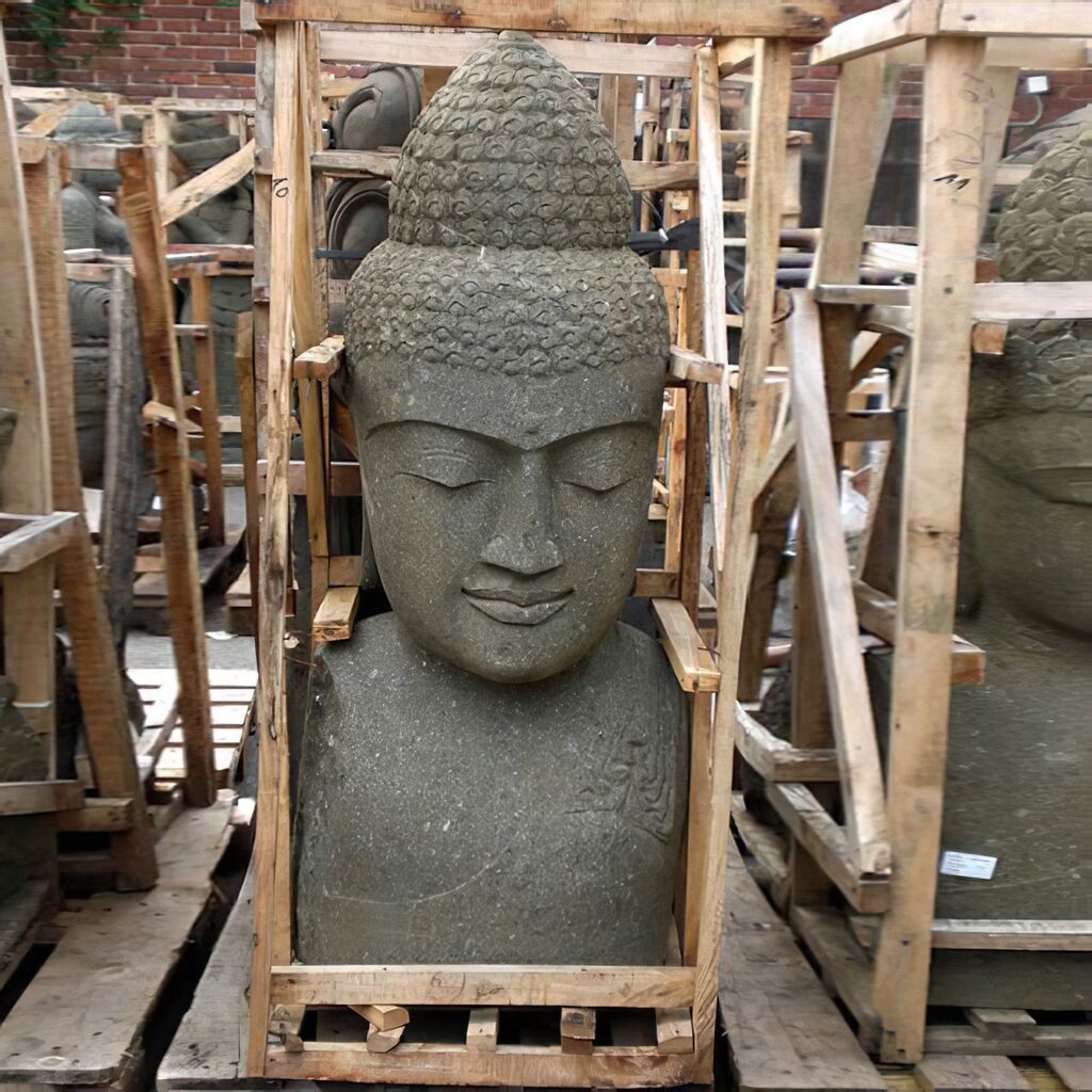  Naturstein Buddha Büste - Shila
