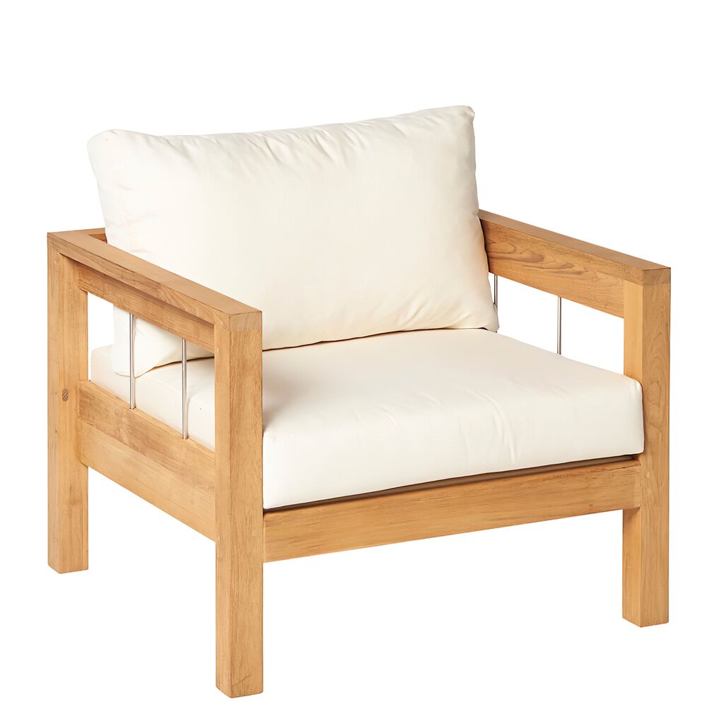  Nobeler Lounge-Sessel Für Den Garten Aus Teakholz - Lucy Lounge-Sessel