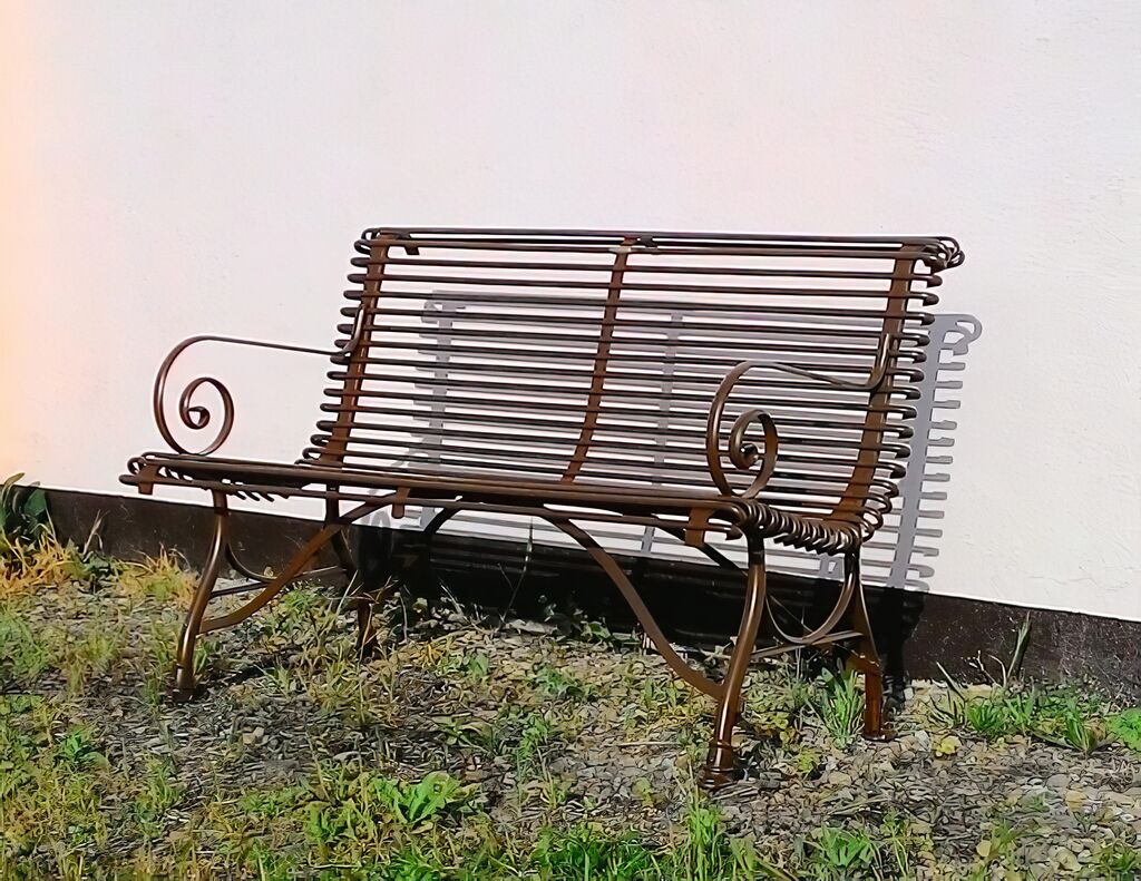  Nostalgische Gartenbank Mit Armlehnen 2-Sitzer - Ginette