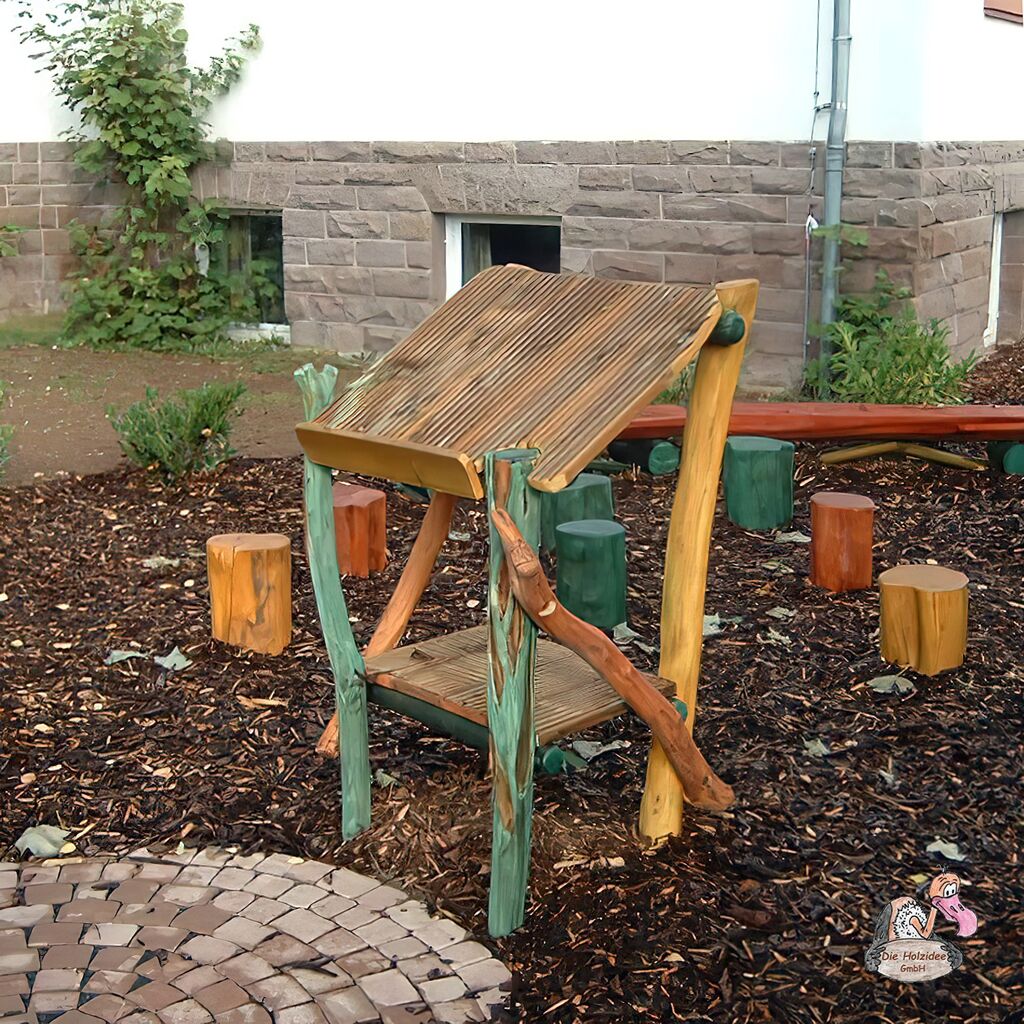  Offenes Klassenzimmer Mit Pult, Bänken Und Hockern Aus Holz - Offenes Klassenzimmer Pfeiffer