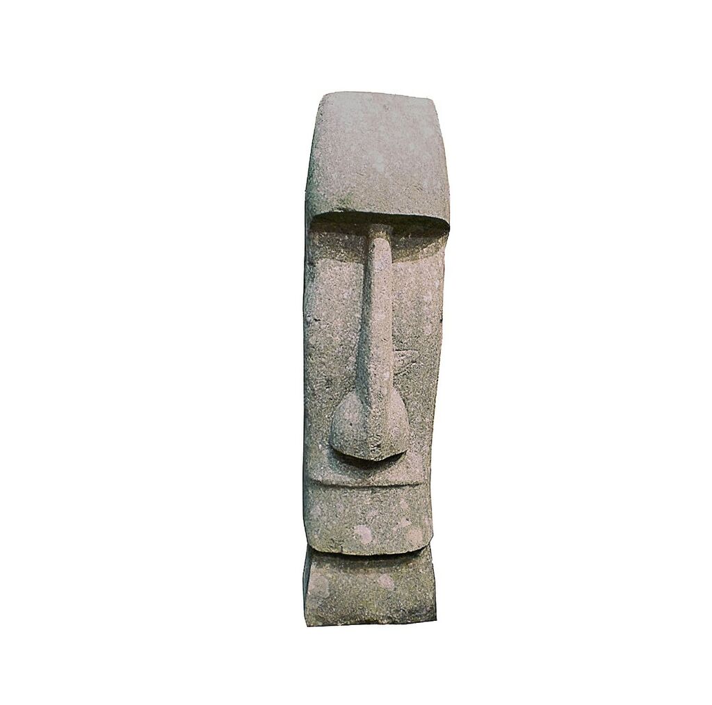  Osterinsel Tiki Kopf Moai Skulptur Naturstein Unikat - Pöwhiri