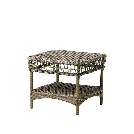  Outdoor Beistelltisch Aus Aluminium Umflochten Mit Polyrattan - Beistelltisch Smilla