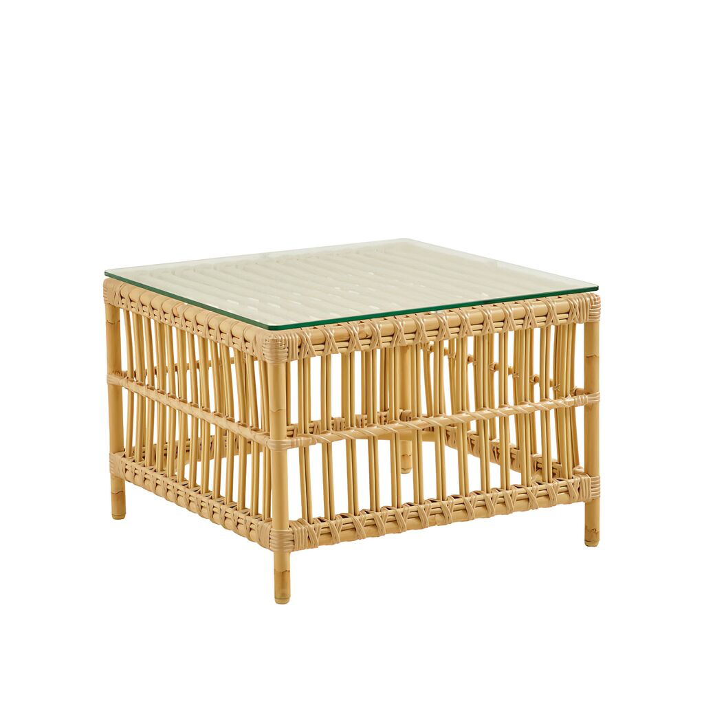  Outdoor-Beistelltisch Aus Aluminium Und Polyrattan - Beistelltisch Caya