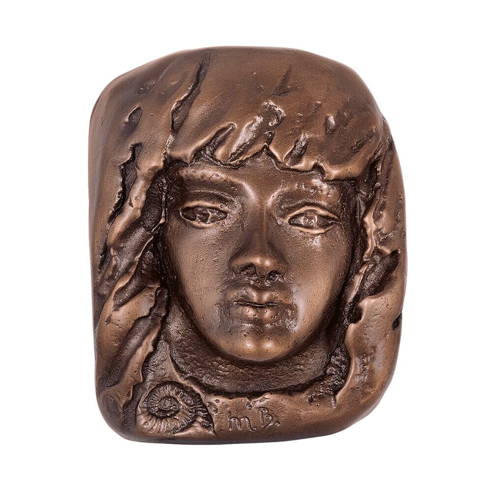  Outdoor Bronzerelief In Limitierter Auflage - Kopf - Frohsinn
