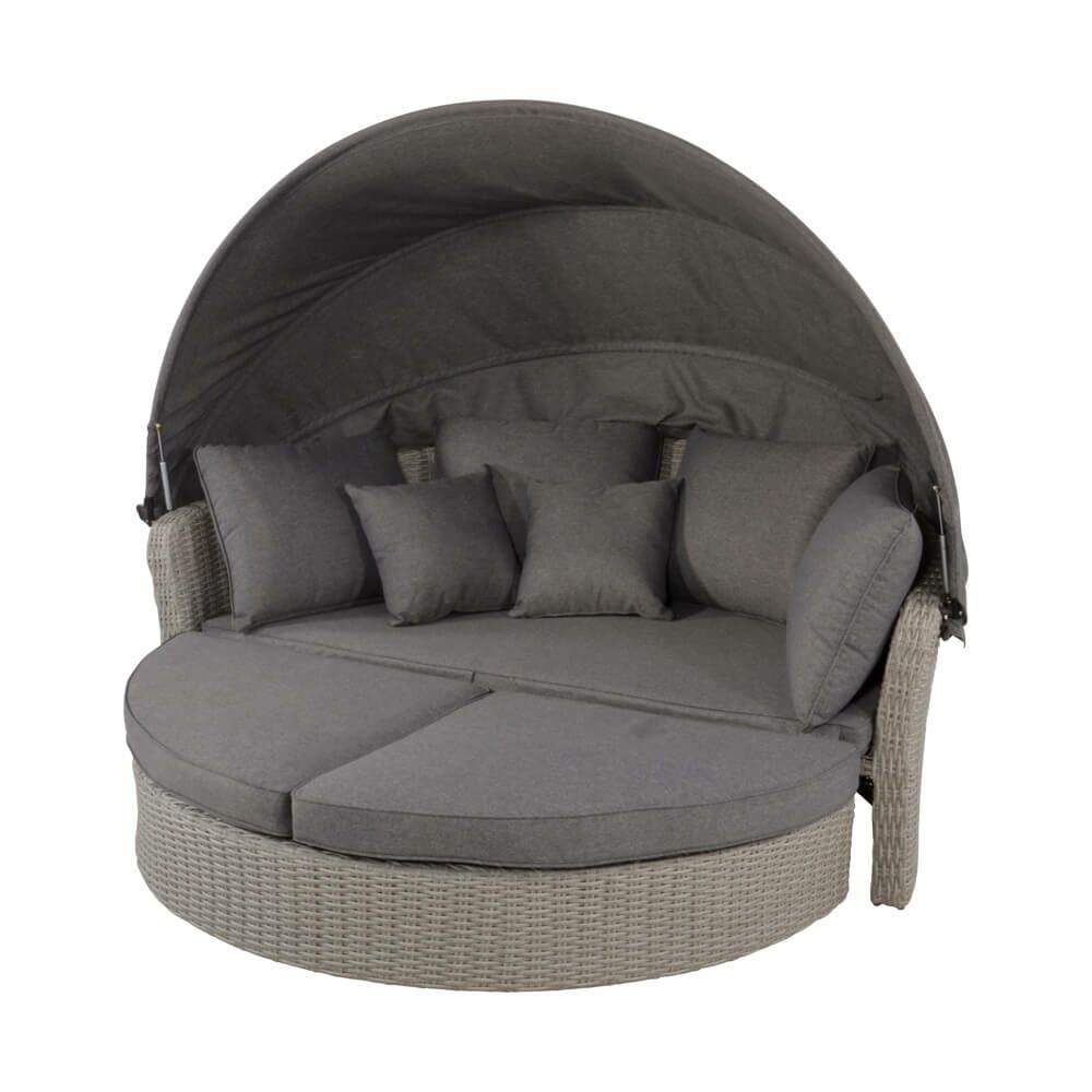  Outdoor Daybed Mit Sofafunktion Und Haube - Gartenbett Marando