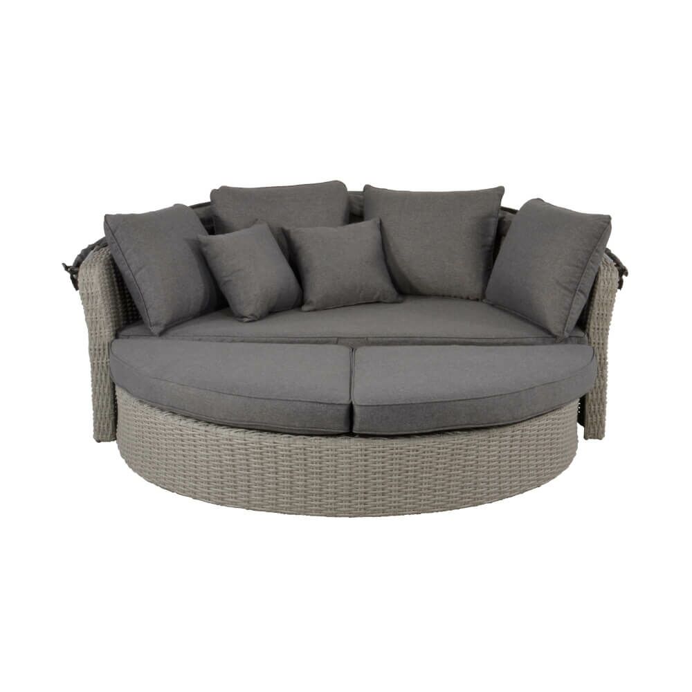 Outdoor Daybed Mit Sofafunktion Und Haube - Gartenbett Marando