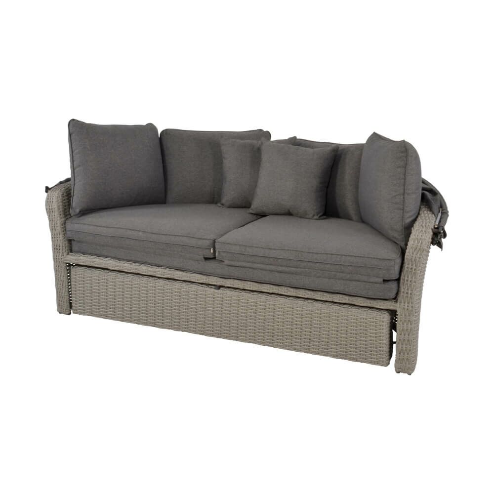  Outdoor Daybed Mit Sofafunktion Und Haube - Gartenbett Marando