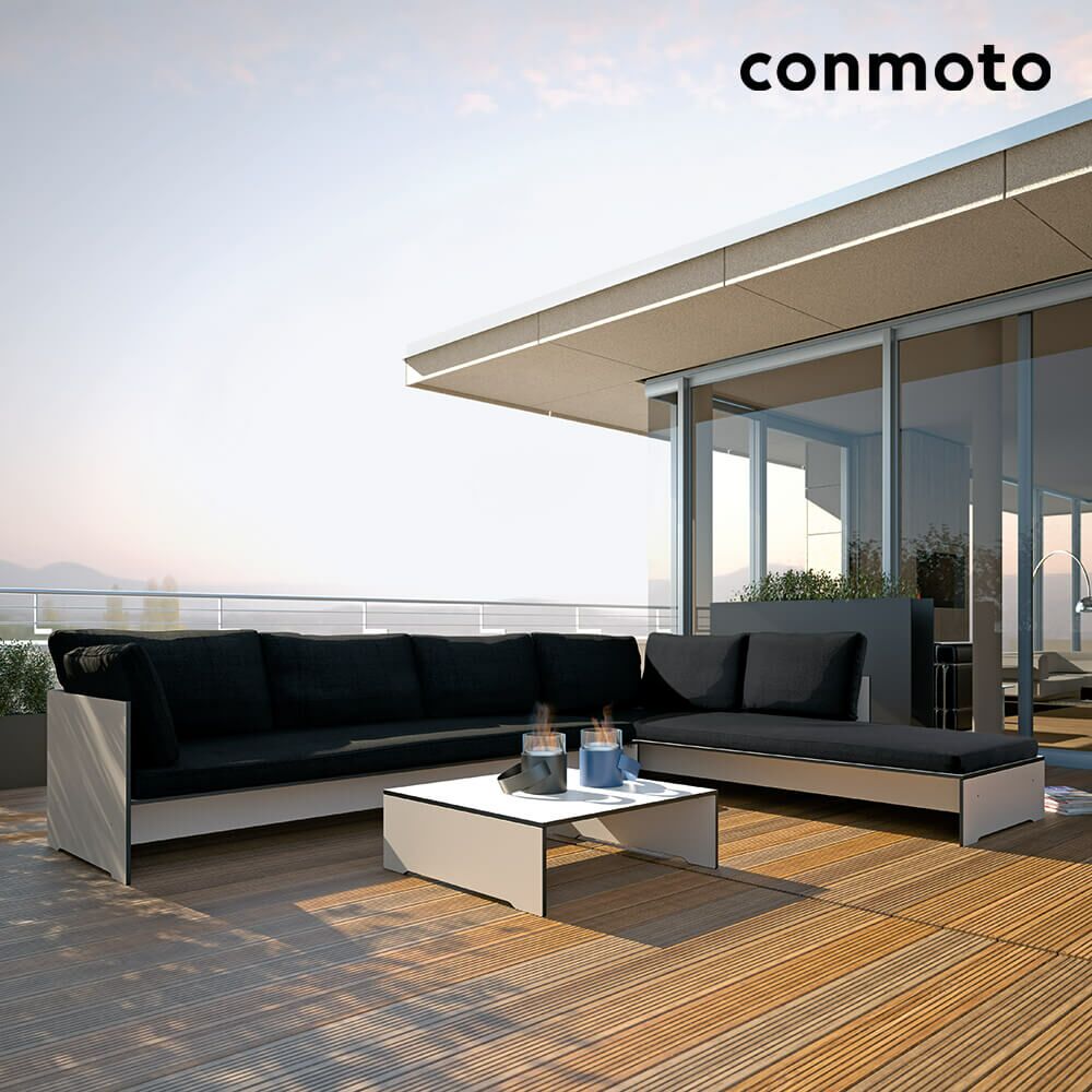  Outdoor Ecksofa Für Loungeecke Aus HPL - Riva Ecksofa