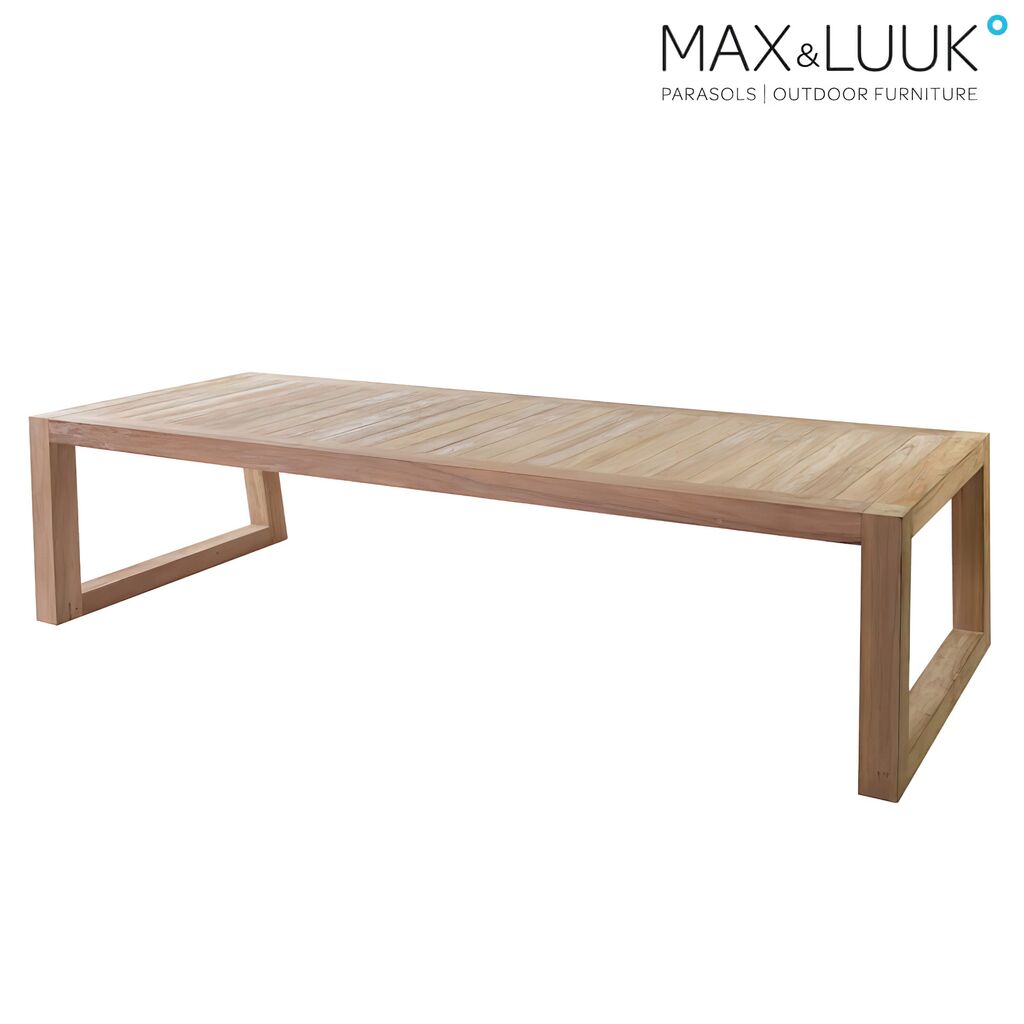  Outdoor Esstisch Aus Teakholz - 300x100cm - Rechteckig - Max&Luuk - Mason Gartenesstisch