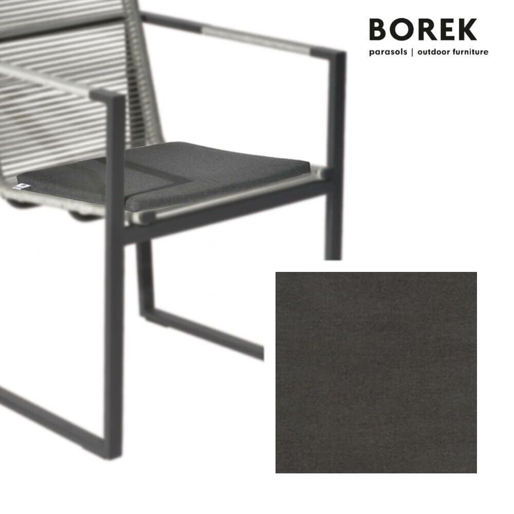  Outdoor Kissen Auflage Von Borek - Anthrazit Grau - Andria Sitzkissen