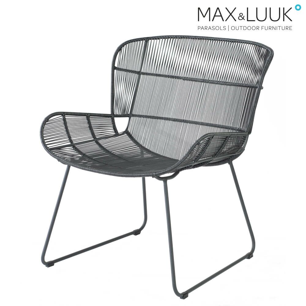  Outdoor Loungesessel Aus Stahl & Kunststoff - Max&Luuk - Modern - Faye Loungesessel