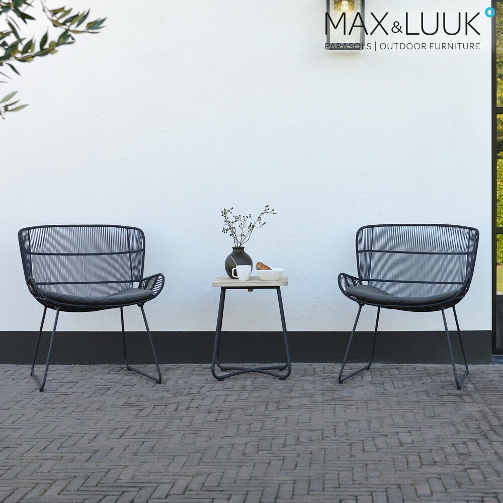  Outdoor Loungesessel Aus Stahl & Kunststoff - Max&Luuk - Modern - Faye Loungesessel