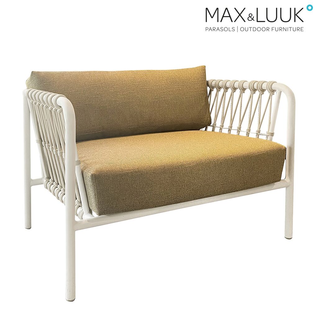  Outdoor Loungesessel Von Max & Luuk Mit Aluminiumgestell - Inklusive Kissen - Linda Loungesessel