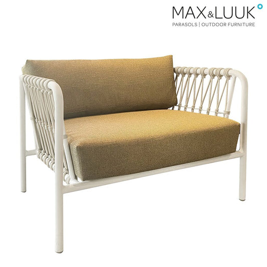  Outdoor Loungesessel Von Max & Luuk Mit Aluminiumgestell - Inklusive Kissen - Linda Loungesessel