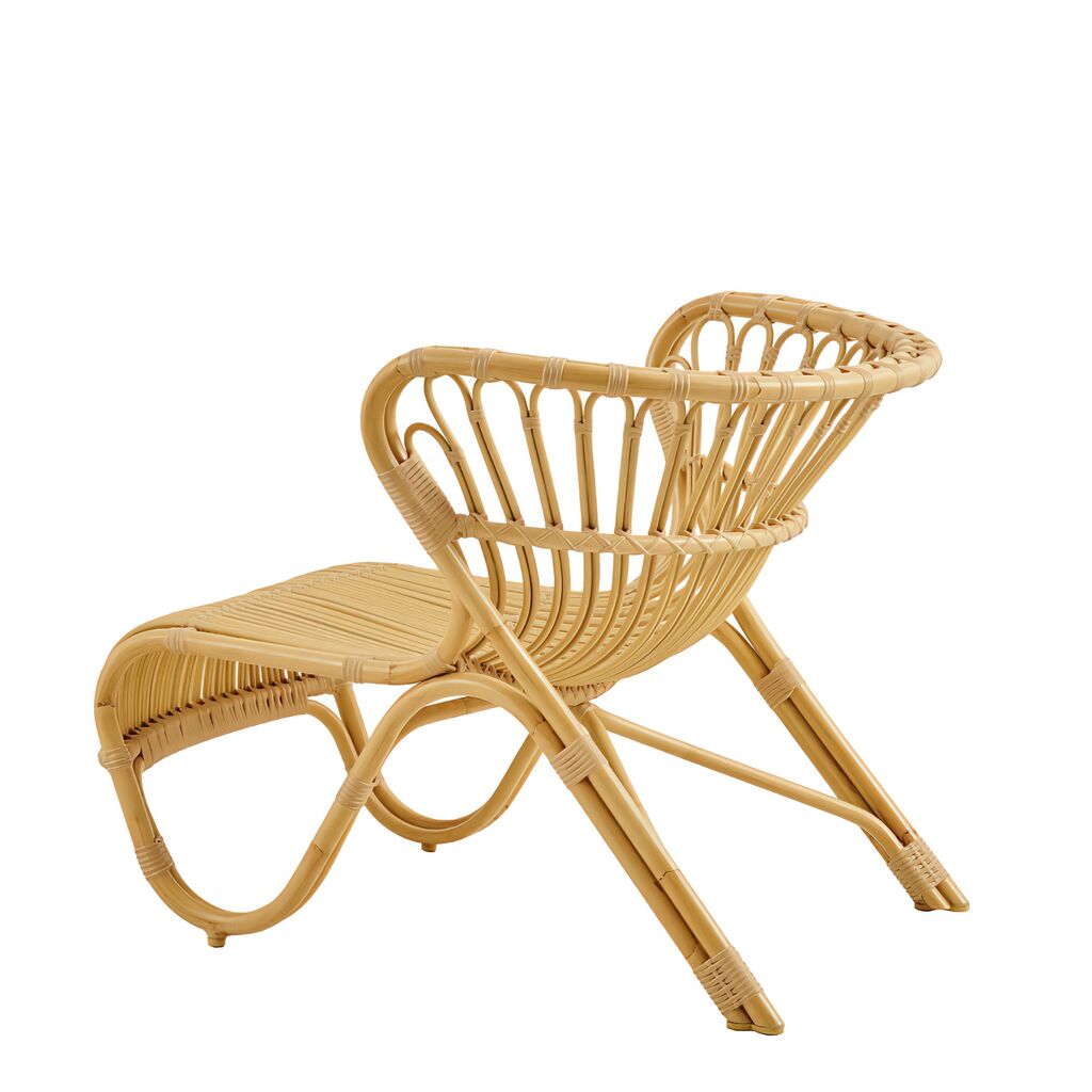  Outdoor-Loungestuhl In Hellem Braunton Aus Alu-Rattan - Loungesessel Minja