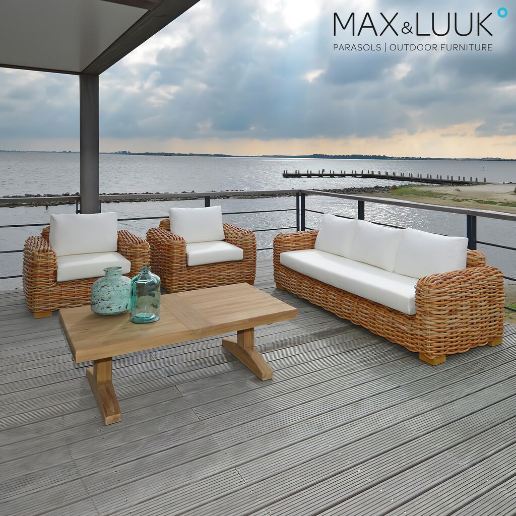  Outdoor Loungetisch Aus Teakholz - 140x80cm - Max&Luuk - Bruce Loungetisch