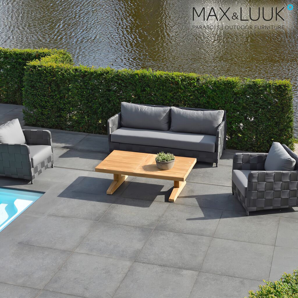  Outdoor Loungetisch Aus Teakholz - 140x80cm - Max&Luuk - Bruce Loungetisch