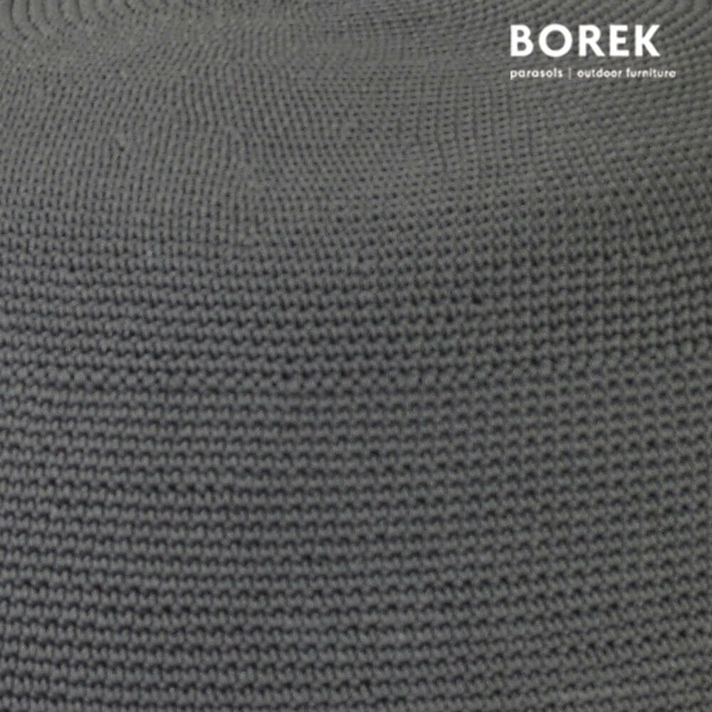  Outdoor Puff Von Borek - Anthrazit - Ardenza Seil - Crochette Sitzkissen