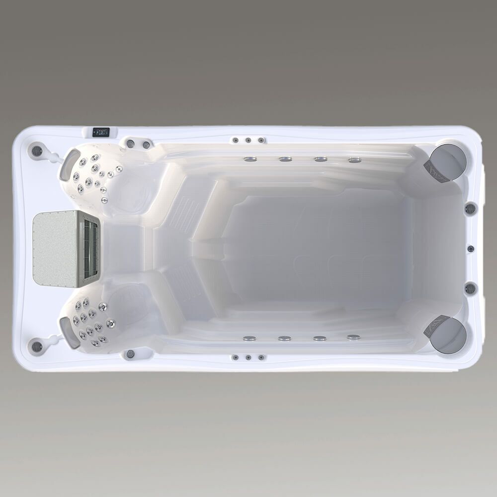  Outdoor Schwimm-Spa - Eckig - Plus 2 Sitze Zum Entspannen - Natrulit Grande