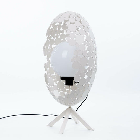  Ovale Lampe Aus Metall Gefertigt Von Künstlerhand - Alvaro