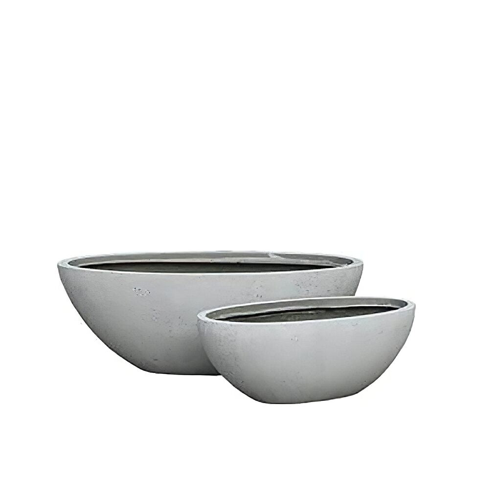  Ovale Pflanzgefäße Aus Polystone - 2er Set - Torre