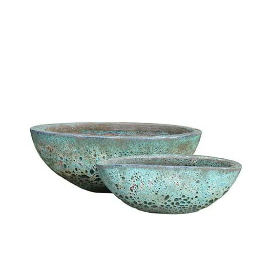  Ovale Pflanzschale Für Den Garten - Antikes Design - 2er Set - Salemi