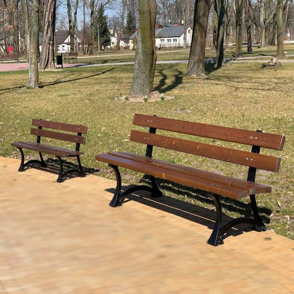  Park- Und Gartenbank Aus Holz Und Gusseisen - Tora