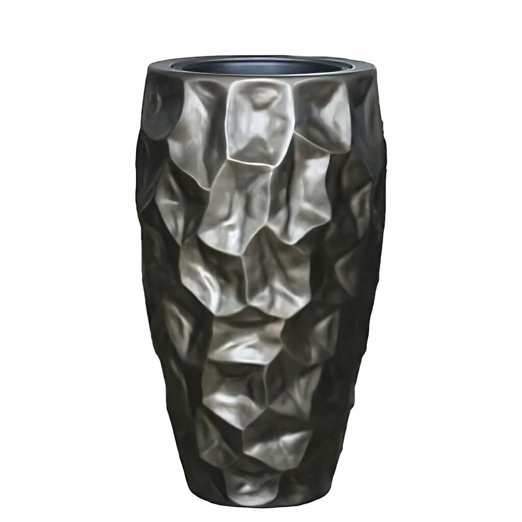  Pflanzvase Mit Einsatz - Indoor - Moderner Graphit Look - Asketano