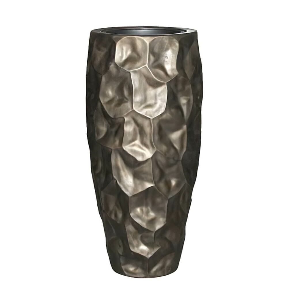  Pflanzvase Mit Einsatz - Indoor - Moderner Graphit Look - Asketano