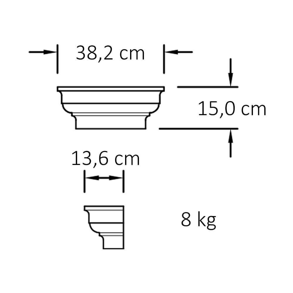  Pilaster Korinthisches Design Mit Stein Kapitell - Siegered