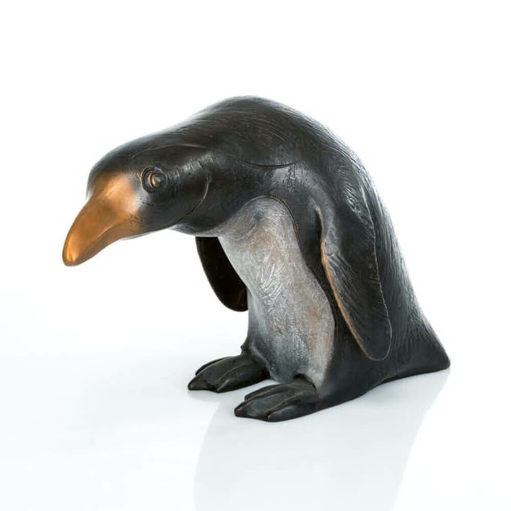  Pinguinfigur Aus Bronze - Schwarz-weiß - Pinguin