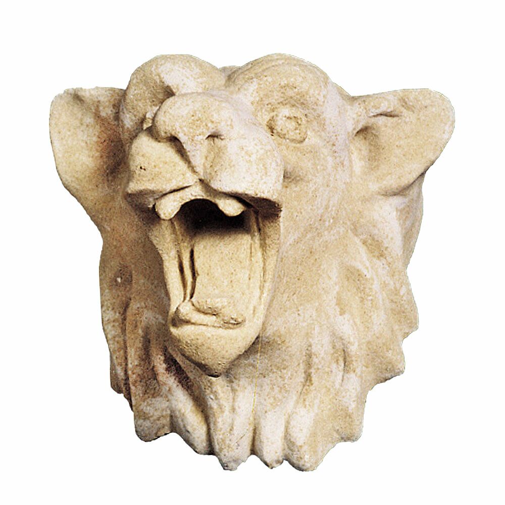  Plastischer Wolfskopf Als Wandrelief Aus Steinguss - Wolfgang