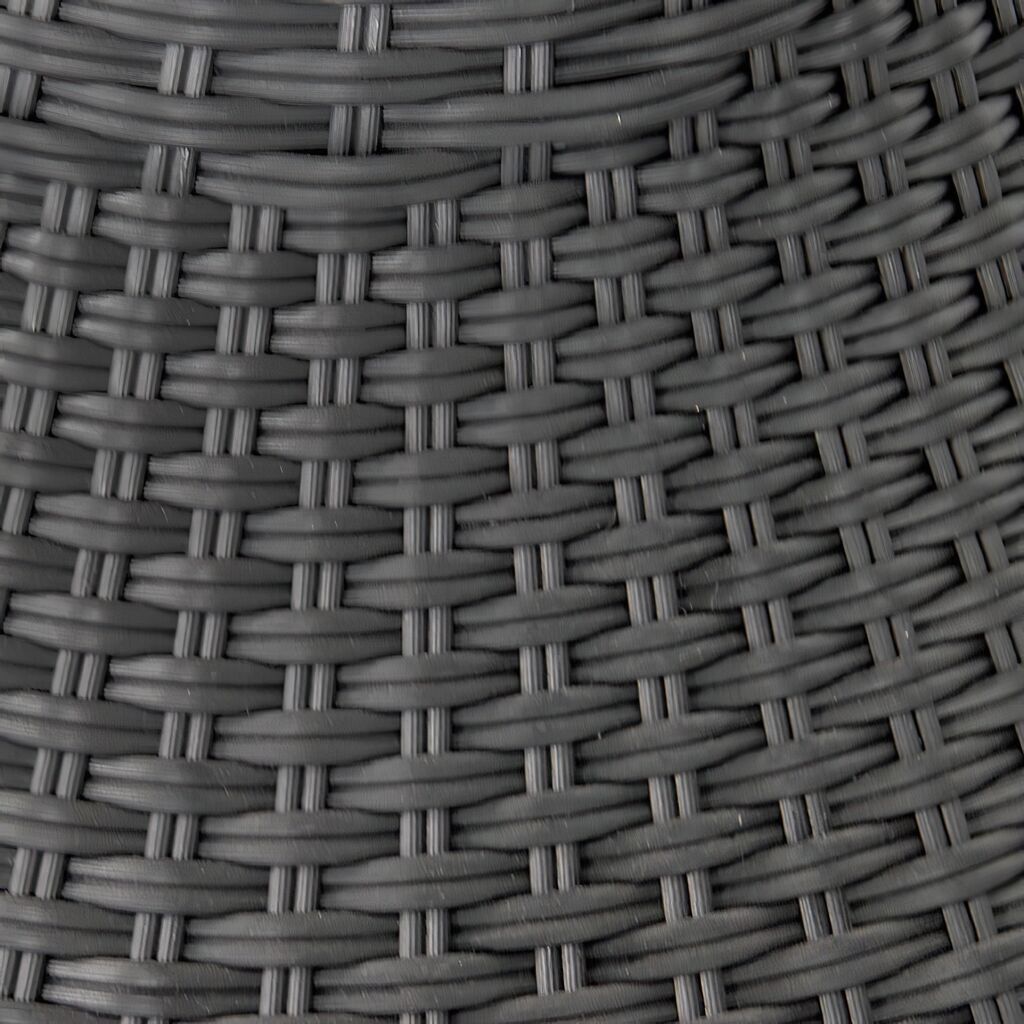  Polyrattan 2-Sitzer Sesselset Mit Rundtisch - Balkonset Suran