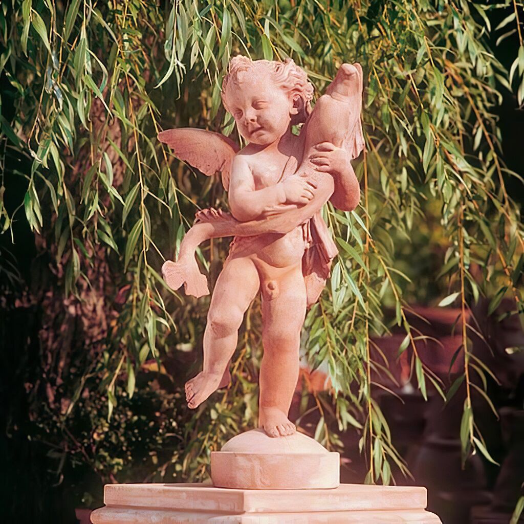  Putte Von Verrocchio Aus Terrakotta - Angelo