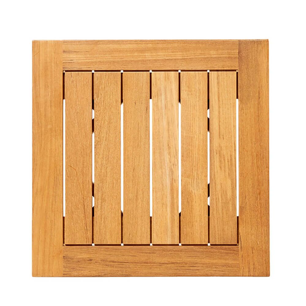  Quadratischer Beistelltisch Für Draußen - Teakholz - 50x50cm - Rory Beistelltisch
